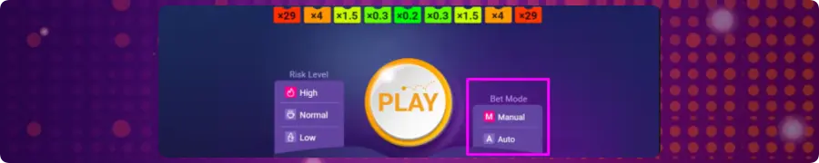 Enable Auto Bet Plinko